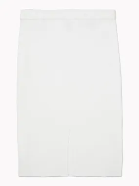 Ribbed Bodycon Skirt (Womens) - Fresh White