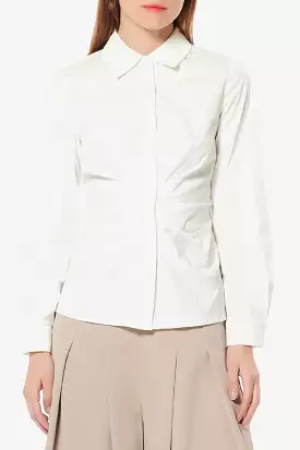 Ruched Smocked Waist Shirt