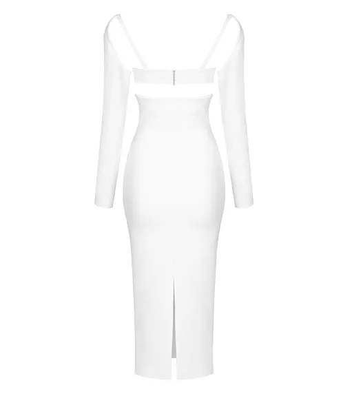 Safi White Midi Dress