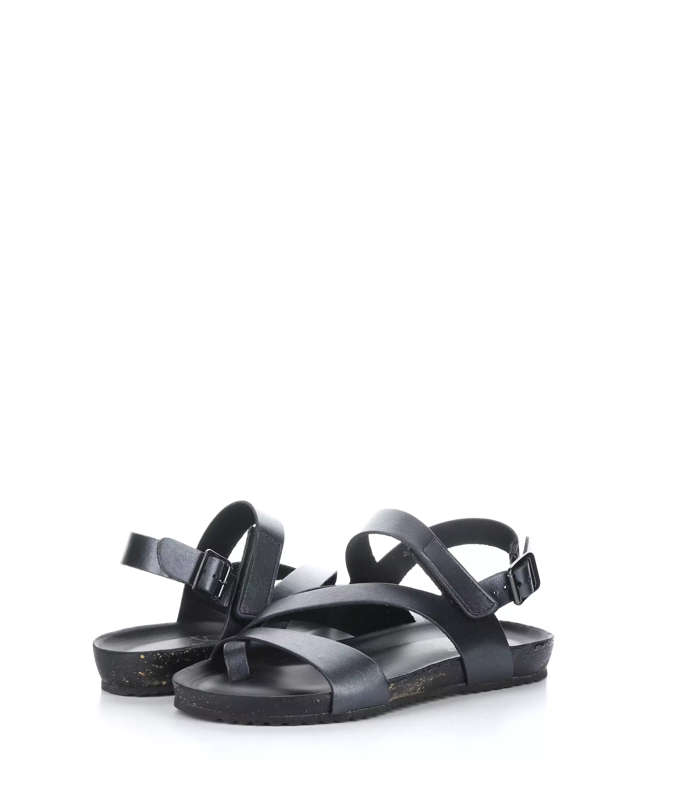 SARA BLACK Strappy Sandals