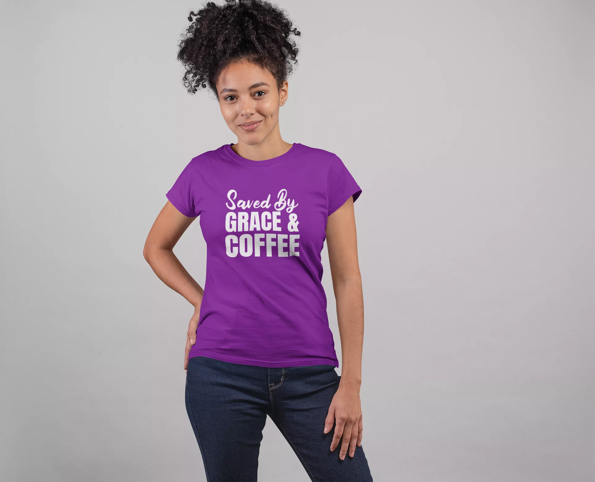 Saved By Grace and Coffee T-Shirt