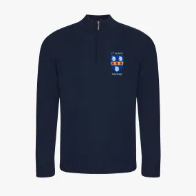 St Hilda's College Regenerated Cotton 1/4 Zip Sweater