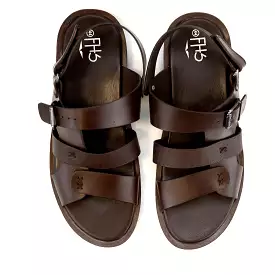 Strapped Sandals-Brown