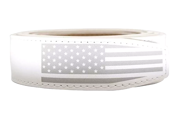 Super Patriot White 1 3/8 Leather Dress Strap