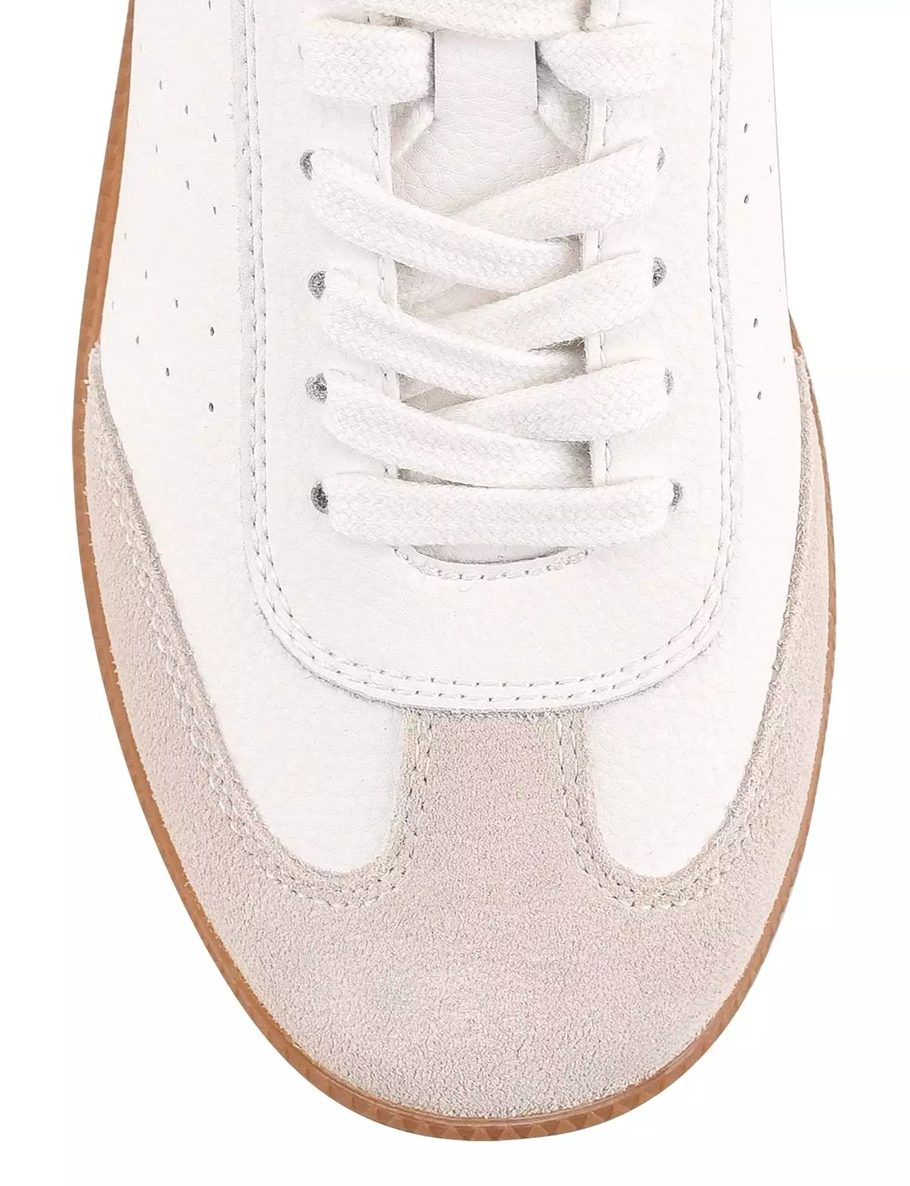 Sutton Cupsole Sneaker - White/Gold Leather