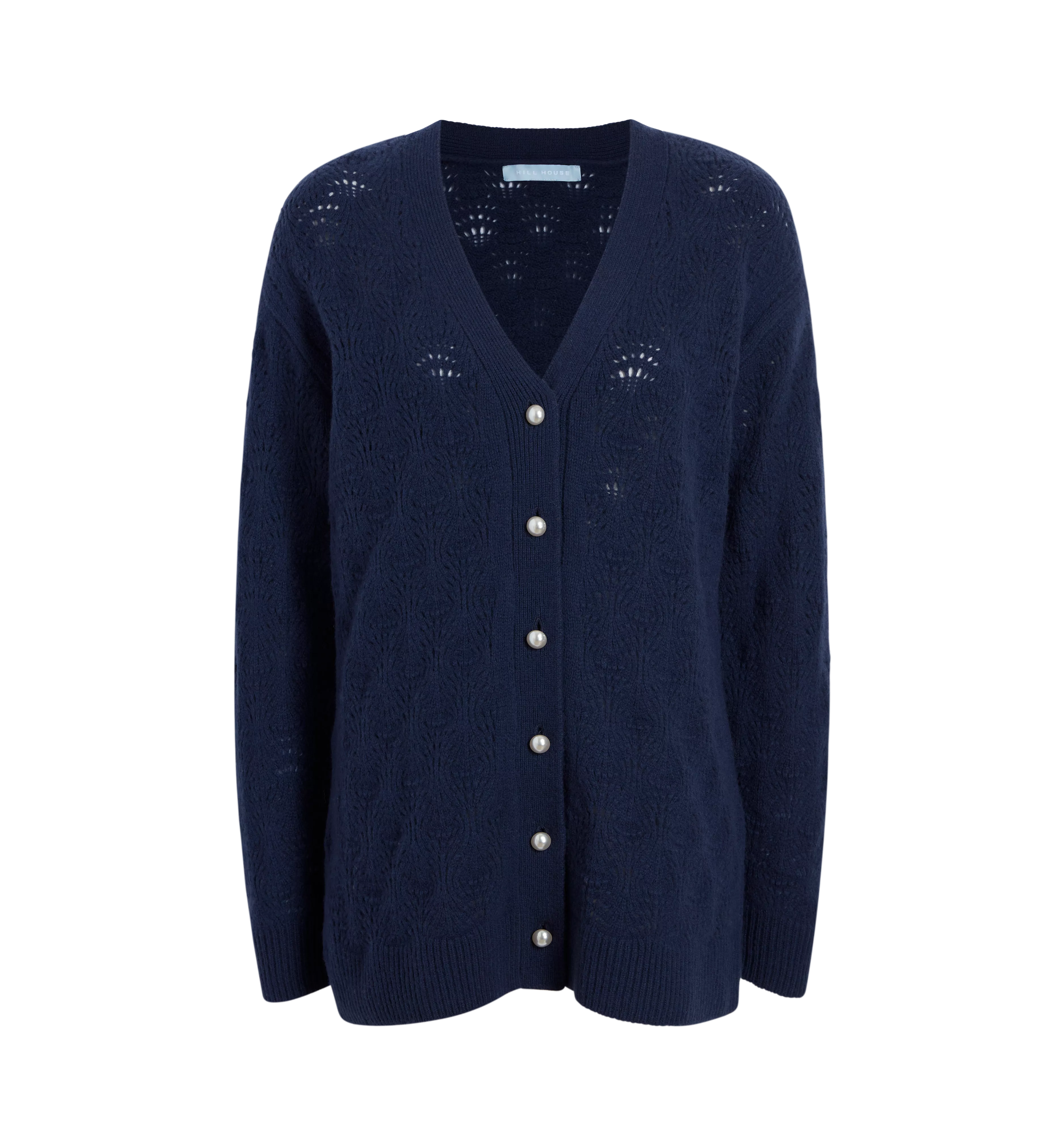 The Grandpa Cardigan - Navy Merino Wool