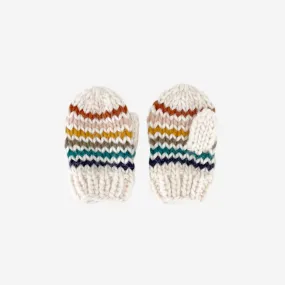 The Retro Knit Mittens  - BABY