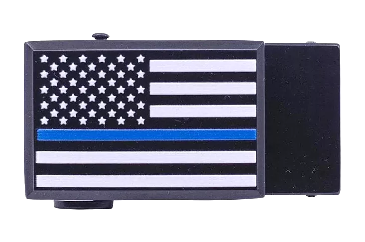 Thin Blue Line Classic Dress Buckle, Fits 1 3/8 Straps