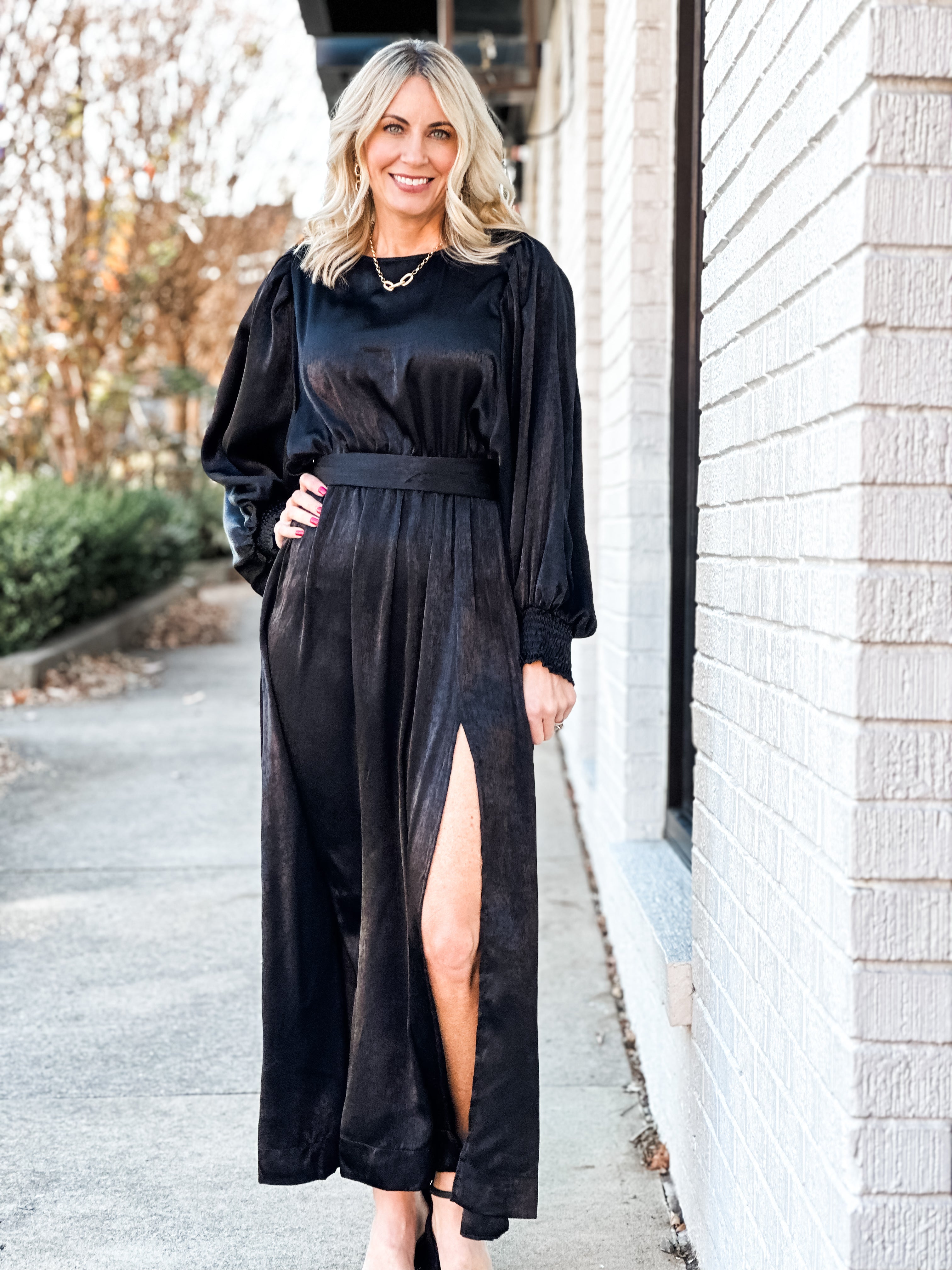 Timeless Satin Maxi Dress