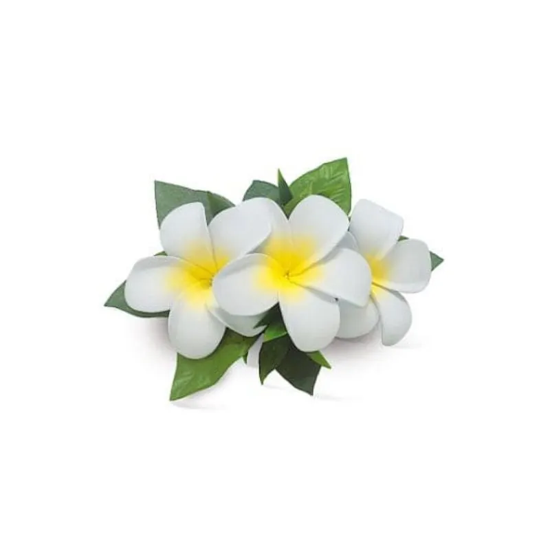 Triple Plumeria Hair Clip