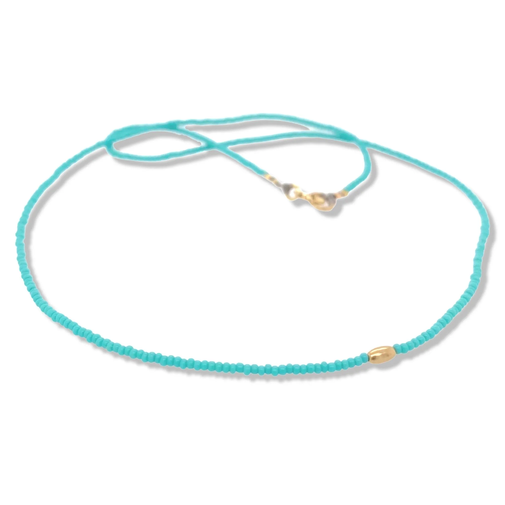 TURQUOISE BEADED CHOKER