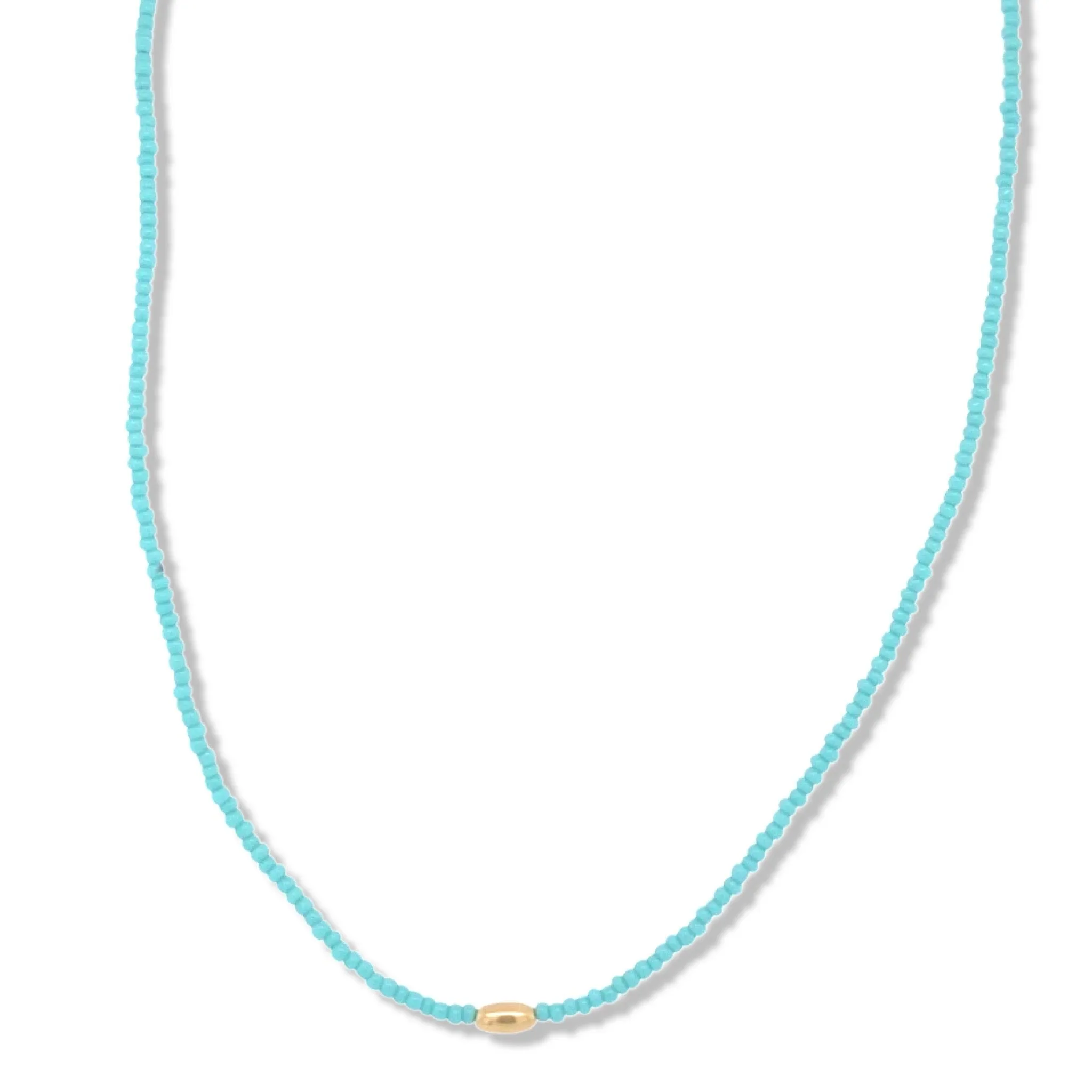 TURQUOISE BEADED CHOKER