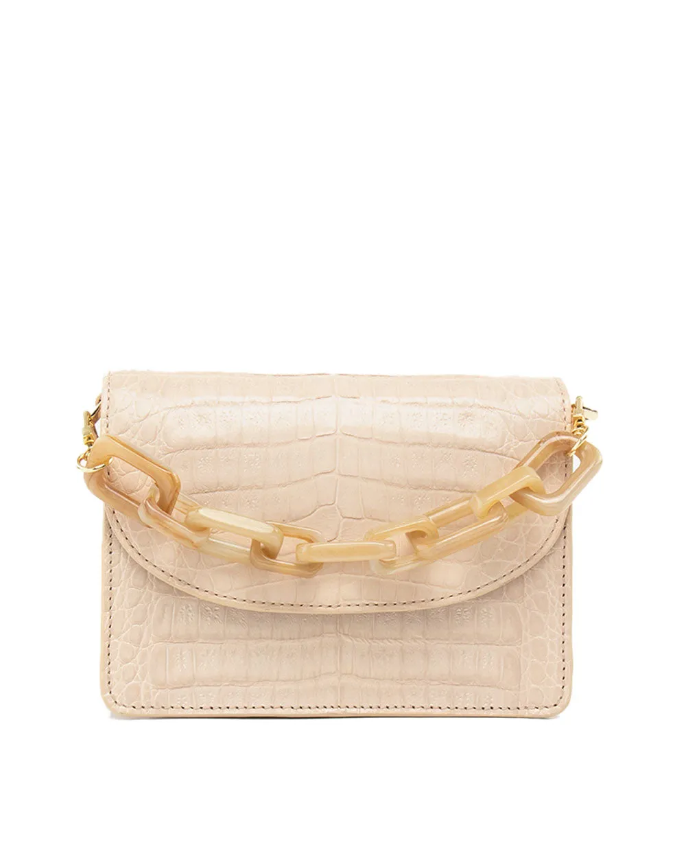 Valencia Bag with Chain in Beige Rose