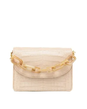 Valencia Bag with Chain in Beige Rose