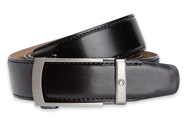 Vetica Black, 1 3/8 Strap, Dress Belt