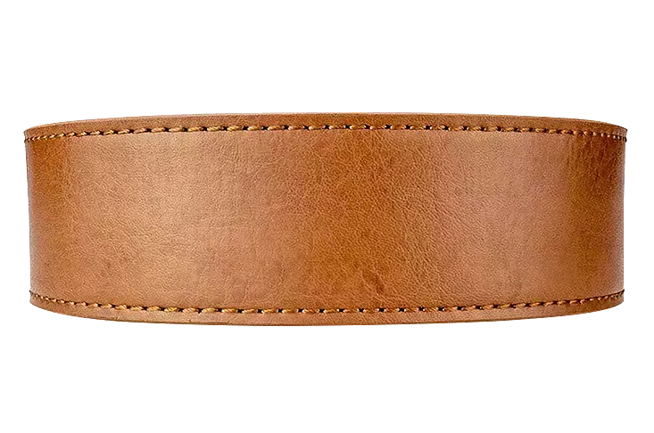 Walnut 1 3/8 Leather Dress Strap