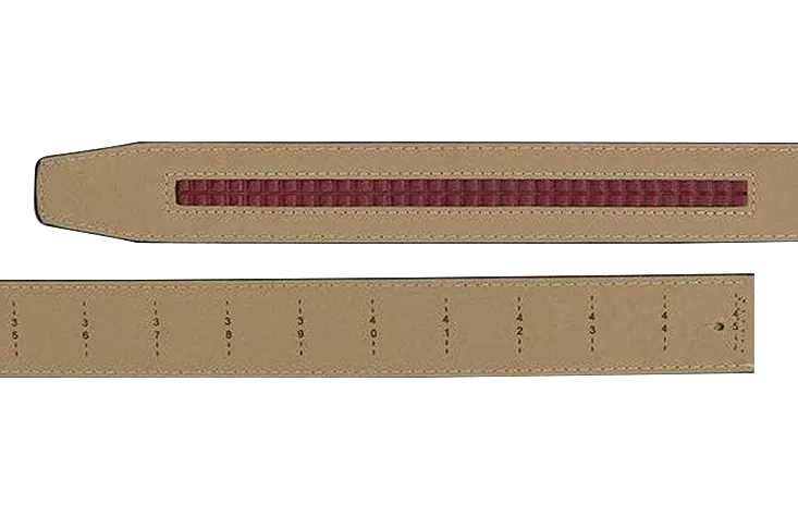 Walnut 1 3/8 Leather Dress Strap