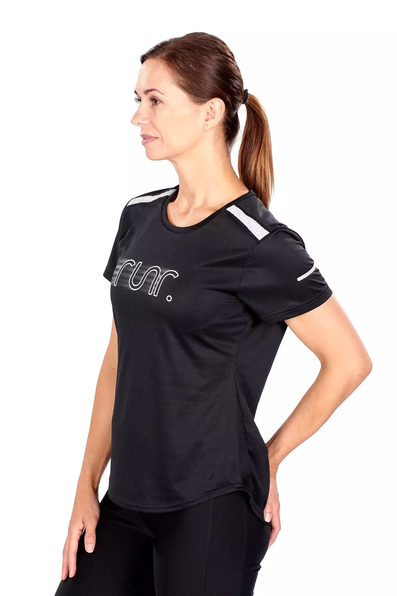 Women's EcoTek Runr Technical T-Shirt - Black