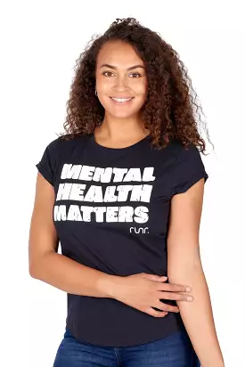 Women's Mental Health Matters T-Shirt - Navy